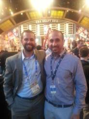 Tony Brasile and I at the 2013 NBA Draft