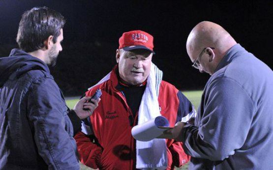 Easton Area High School football coach Steve Shiffert
