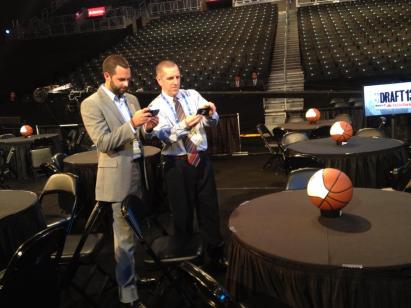 Tom Housenick and I at the 2013 NBA Draft