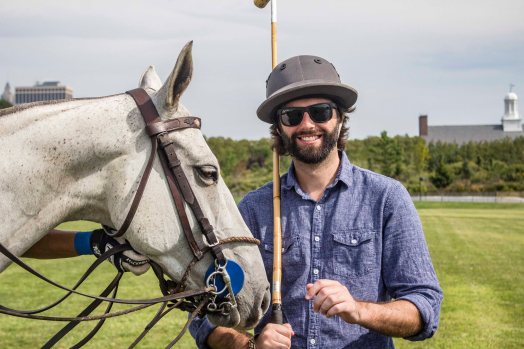 Trying my luck at polo on Governors Island