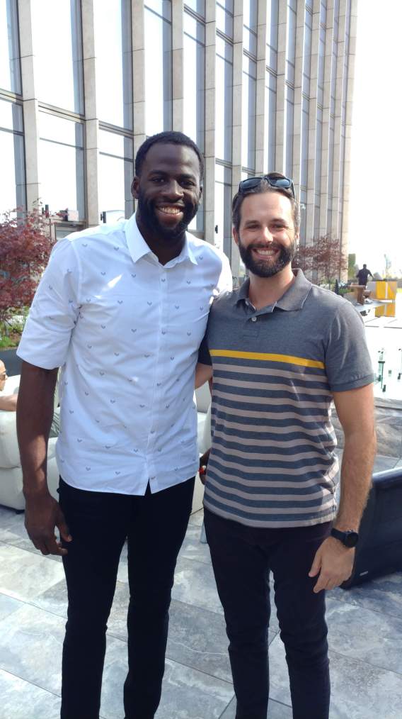 All smiles with Draymond Green