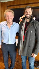 With Manchester United legend Denis Law